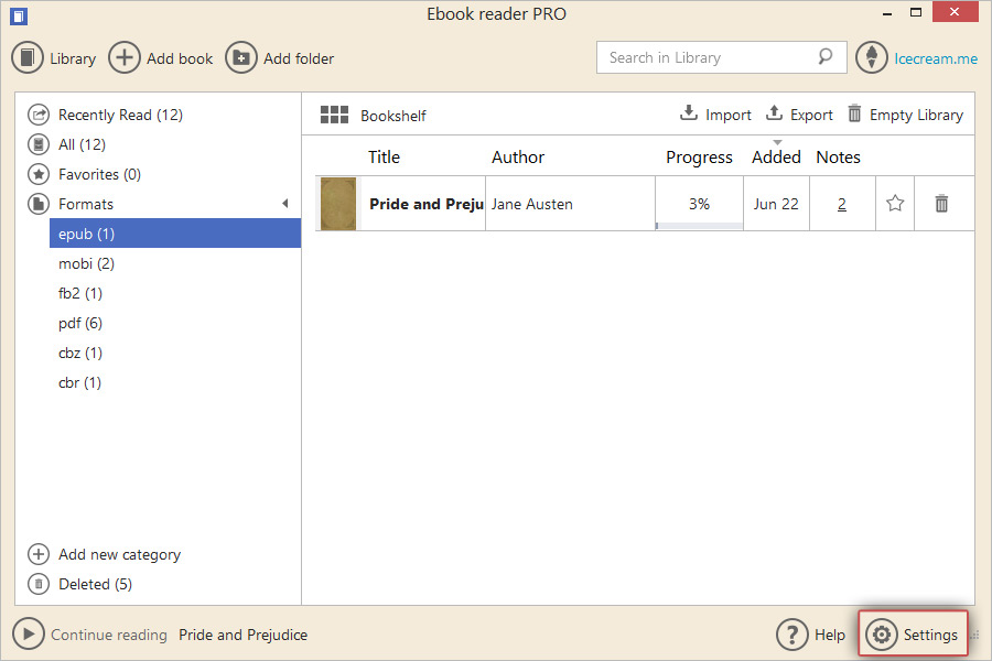 epub  eBook Reader Software