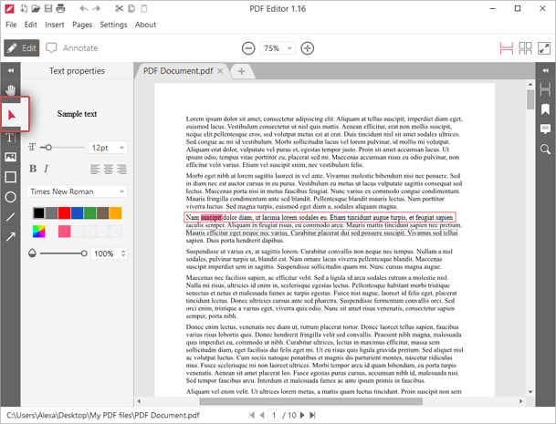 best free pdf text editor online