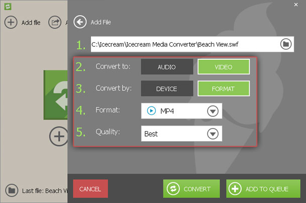 SWF file converter 